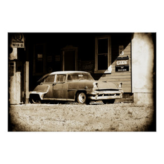 アンティーク車 ポスター