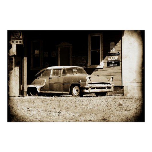 アンティーク車 ポスター (正面)