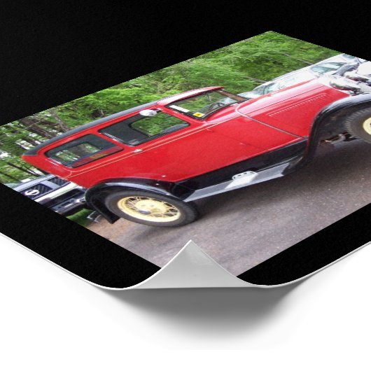 アンティーク車 ポスター (角)