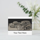 アンティーク車 ポストカード (スタンド正面)