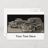 アンティーク車 ポストカード (正面/裏面)