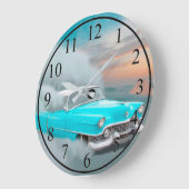 アンティーク車 ラージ壁時計 (傾斜)