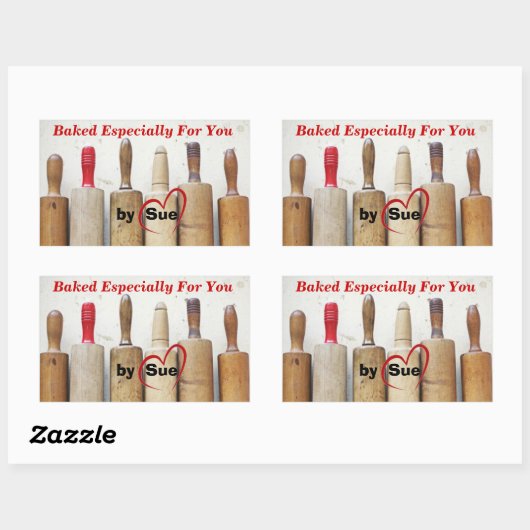 アンティーク転がのピン焼いたは「YOU」でラベルを扱う 長方形シール (シート)