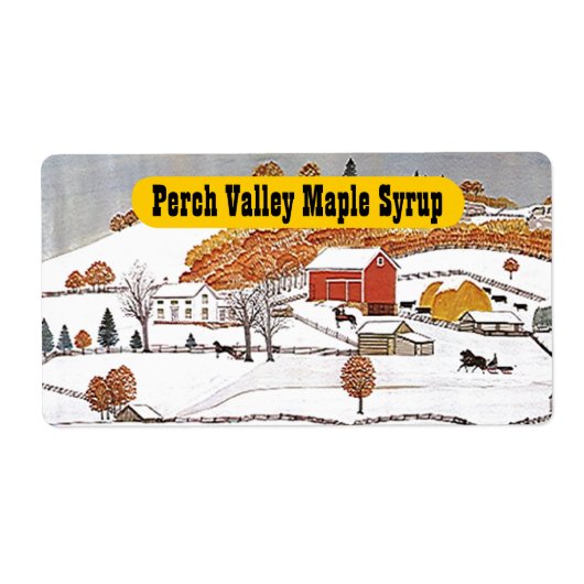 アンティーク農村フォークアートラベルファーム製品 ラベル (正面)