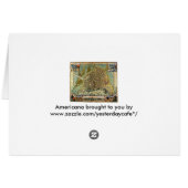 アンティーク通りアムステルダムの地図、オランダ (裏面横)