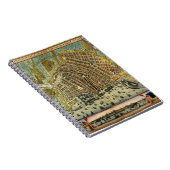 アンティーク通りアムステルダムの地図、オランダ ノートブック (右側)