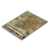 アンティーク通りアムステルダムの地図、オランダ ノートブック (左側)