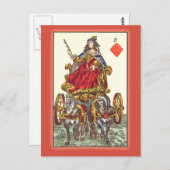 アンティーク遊のカード17世紀 ポストカード (正面/裏面)