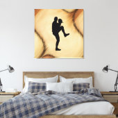 アンティーク野球選手ピッチャー キャンバスプリント (インサイチュ (寝室))