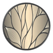 アンティーク金ゴールドクリエイティブ離れパターン アイスホッケーパック (正面)