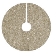 アンティーク金ゴールドグリッジグリッター   ブラッシュドポリエステルツリースカート (正面)