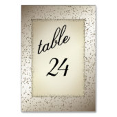 アンティーク金ゴールドグリッターテーブル番号 テーブルナンバー (裏面)