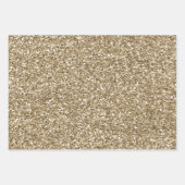 アンティーク金ゴールドグリッターレオパードプリント    ラッピングペーパーシート (正面2)