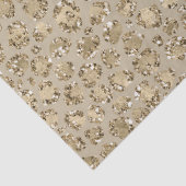 アンティーク金ゴールドグリッターレオパード印刷      薄葉紙 (詳細)