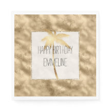 アンティーク金ゴールドグリッツパームツリー