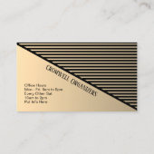 アンティーク金ゴールドコンテンポラリー名刺 名刺 (裏面)