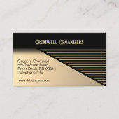 アンティーク金ゴールドコンテンポラリー名刺 名刺 (正面)