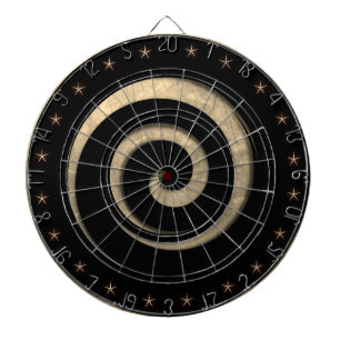 アンティーク金ゴールドスパイラル制御 ダーツボード