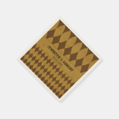 アンティーク金ゴールドダイヤモンドハ結婚レクインズナプキン スタンダードカクテルナプキン (角)