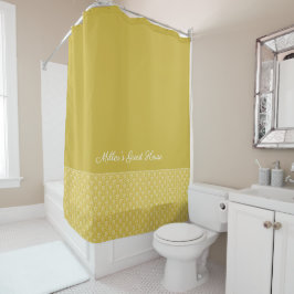 アンティーク金ゴールドダマスクパターン浴用シャワーカーテン シャワーカーテン