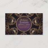 アンティーク金ゴールドファンタジー中世名刺 名刺 (裏面)