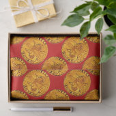 アンティーク金ゴールドフィレンツェ王室のリントレッド 薄葉紙 (ギフト)