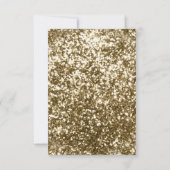 アンティーク金ゴールドフレームエメラルドグリーンイスラーム結婚ズ 出欠カード (裏面)