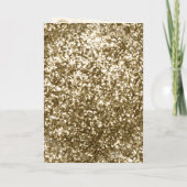 アンティーク金ゴールドフレームクリームアイボリーイスラーム結婚ズ 招待状 (裏面)