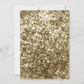 アンティーク金ゴールドフレームブラックイスラムメーンディ 招待状 (裏面)