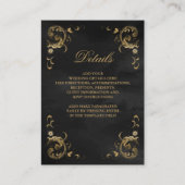 アンティーク金ゴールドフレームブラック詳細 エンクロージャーカード (正面)