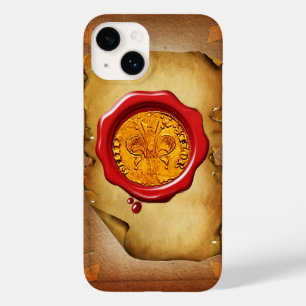 アンティーク金ゴールドフロレンチンフォーリントワックス羊皮紙 Case-Mate iPhone 14ケース