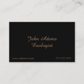 アンティーク金ゴールドブズヴィネヤードワイナリー 名刺 (裏面)