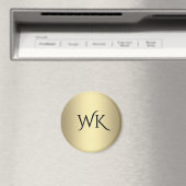 アンティーク金ゴールドモノグラム マグネット (インサイチュ (食洗機))