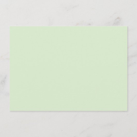 アンティーク金ゴールドヴィンテージウェディングピスタチオグリーン エンクロージャーカード (裏面)