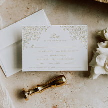 アンティーク金ゴールドヴィンテージフローララインアート