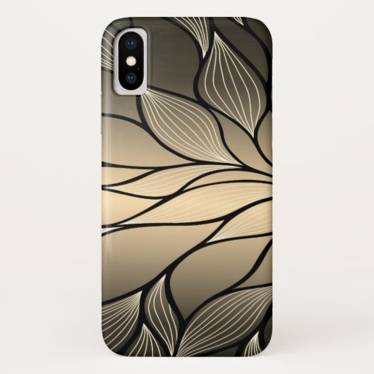 アンティーク金ゴールド離れパターン Case-Mate iPhoneケース (裏面)