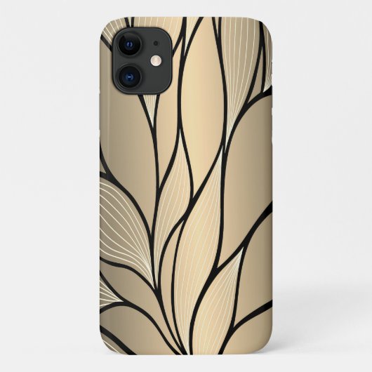 アンティーク金ゴールド離れパターン Case-Mate iPhoneケース (裏面)