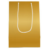 アンティーク金属金ゴールド ミディアムペーパーバッグ (裏面)