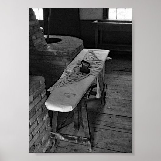 アンティーク鉄板黒白 ポスター (正面)