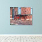 アンティーク鉄道車両 キャンバスプリント (インサイチュ (ウッドフロア))