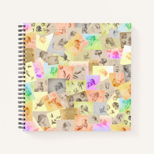 アンティーク鉛筆勉強カスタムスケッチ ノートブック (正面)