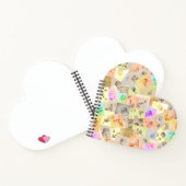 アンティーク鉛筆勉強ハート型スケッチ ノートブック (内部)