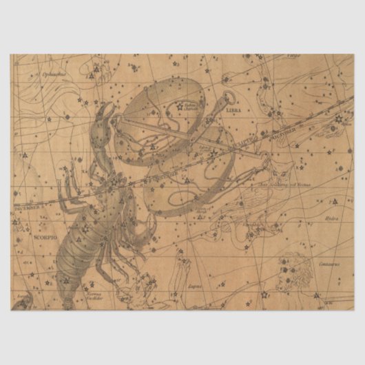 アンティーク銀河系マップシリーズデザイン12 薄葉紙 (正面)