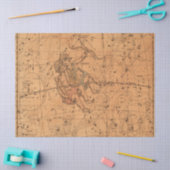 アンティーク銀河系マップシリーズデザイン1 薄葉紙 (クラフト)