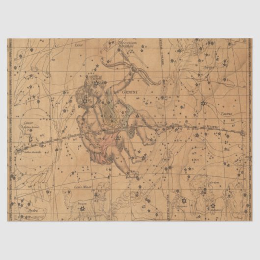 アンティーク銀河系マップシリーズデザイン1 薄葉紙 (正面)