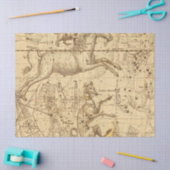 アンティーク銀河系マップシリーズデザイン2 薄葉紙 (クラフト)