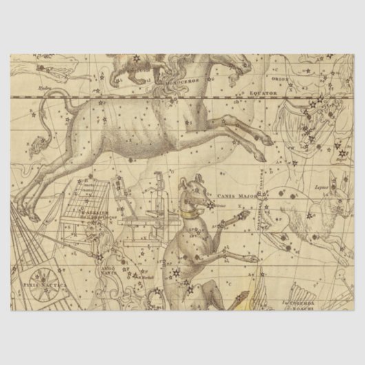 アンティーク銀河系マップシリーズデザイン2 薄葉紙 (正面)