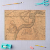 アンティーク銀河系マップシリーズデザイン3 薄葉紙 (クラフト)