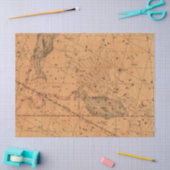 アンティーク銀河系マップシリーズデザイン5 薄葉紙 (クラフト)