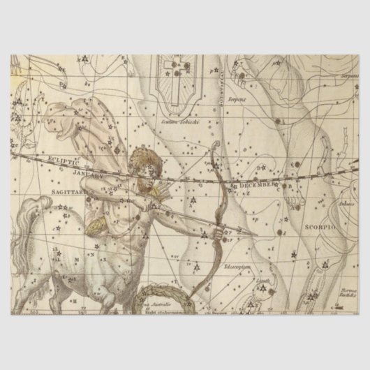 アンティーク銀河系マップシリーズデザイン6 薄葉紙 (正面)